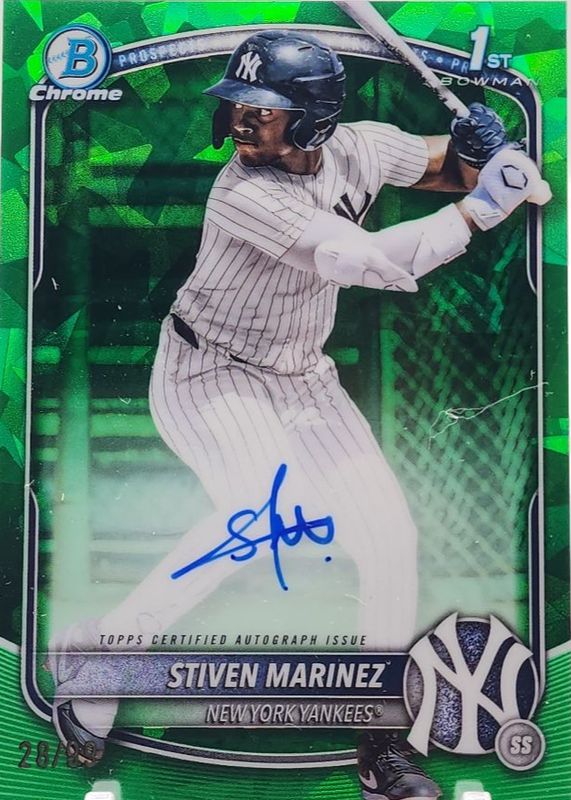 2025 Bowman Chrome Sapphire Edition #CPSA-SMA Prospect Auto - Green /99 (1st)