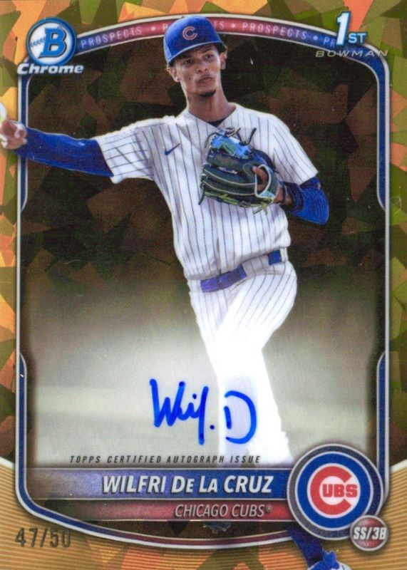 2025 Bowman Chrome Sapphire Edition #CPSA-WD Prospect Auto - Gold /50 (1st)