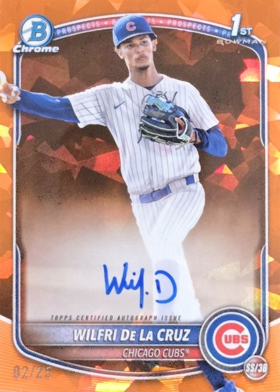2025 Bowman Chrome Sapphire Edition #CPSA-WD Prospect Auto - Orange /25 (1st)