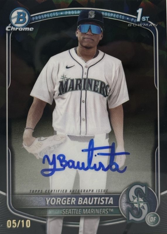 2025 Bowman Chrome Sapphire Edition #CPSA-YB Prospect Auto - Black /10 (1st)