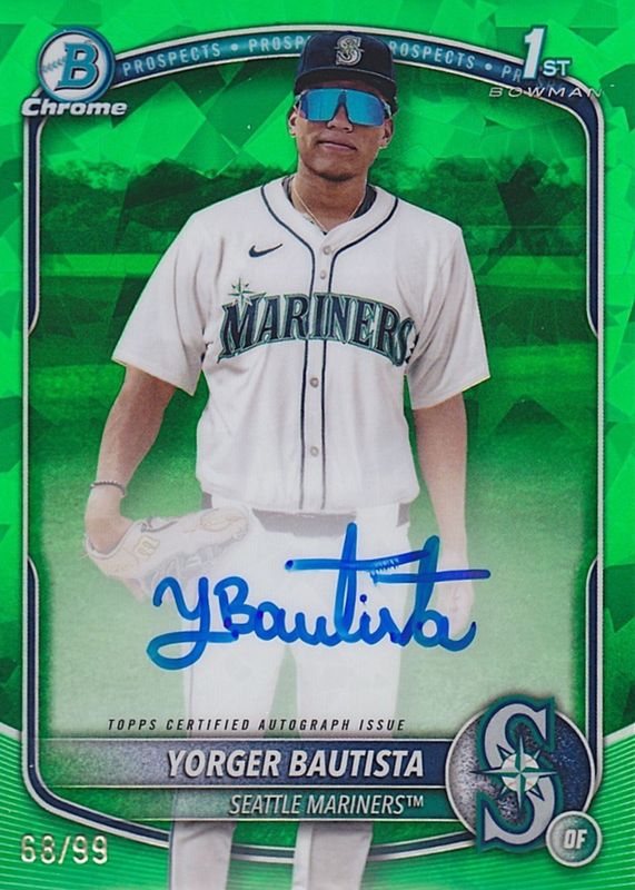 2025 Bowman Chrome Sapphire Edition #CPSA-YB Prospect Auto - Green /99 (1st)