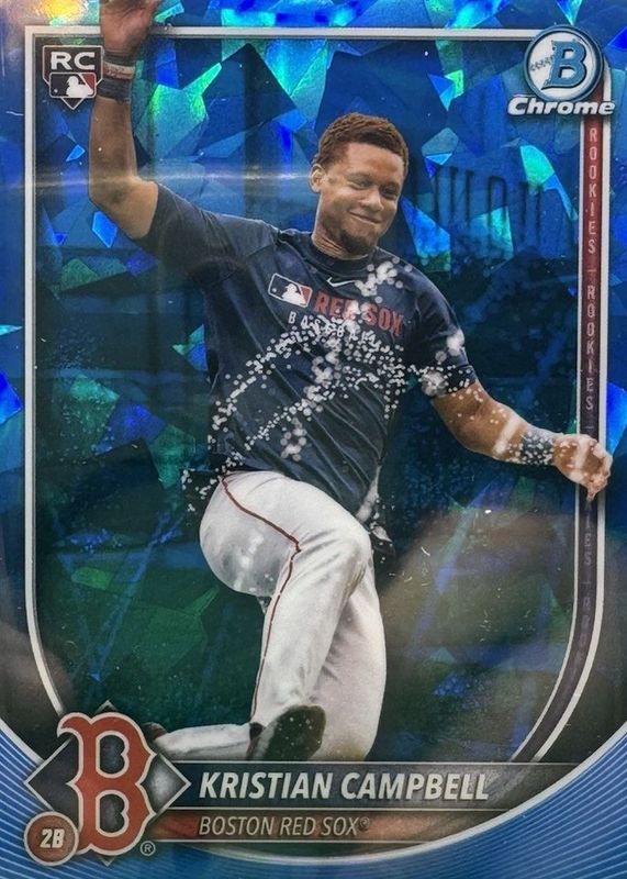 Kristian Campbell 2025 Bowman Chrome Sapphire Edition #58 Image Variation Rookie RAW
