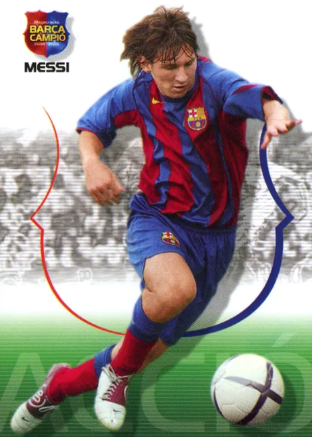 Lionel Messi 2004 Panini Megacracks Barca Campio #62 Base (Accion ...
