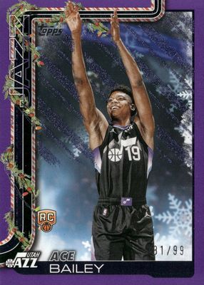 2025 Topps Holiday #H165 Purple Glitter /99