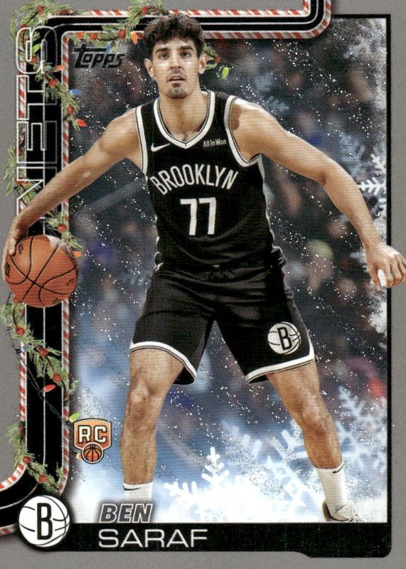 2025 Topps Holiday #H186 Glitter