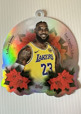 2025 Topps Holiday #DCO-LBJ Oversized Die-Cut Ornaments