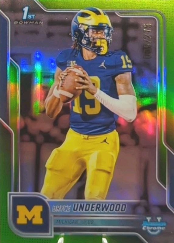 2025 Bowman Chrome University #196 Lime Green Refractor /275 (1st)