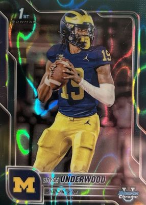 2025 Bowman Chrome University #196 Teal Lava Refractor (1st)