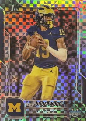 2025 Bowman Chrome University #196 X-Fractor (1st)