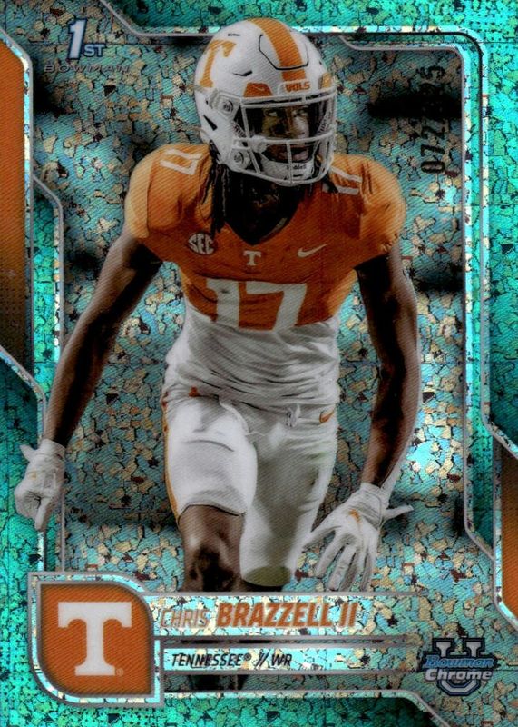 2025 Bowman Chrome University #69 Aqua Mini-Diamond Refractor /325 (1st)