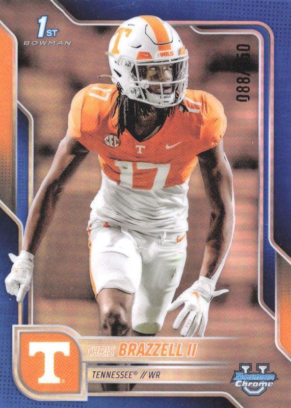 2025 Bowman Chrome University #69 Blue Refractor /150 (1st)