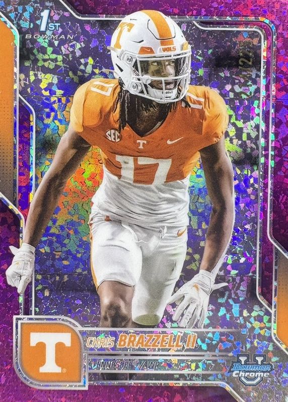 2025 Bowman Chrome University #69 Fuchsia Mini-Diamond Refractor /225 (1st)