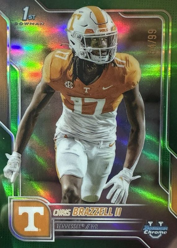 2025 Bowman Chrome University #69 Green Refractor /99 (1st)