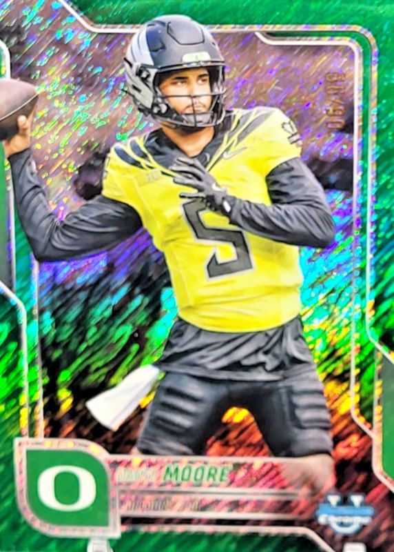 2025 Bowman Chrome University #137 Green Shimmer Refractor /99