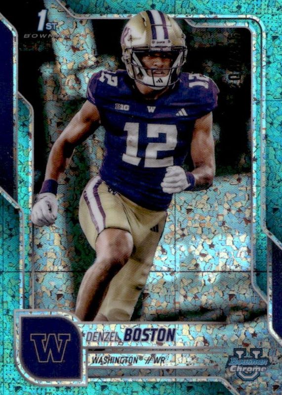 2025 Bowman Chrome University #34 Aqua Mini-Diamond Refractor /325 (1st)