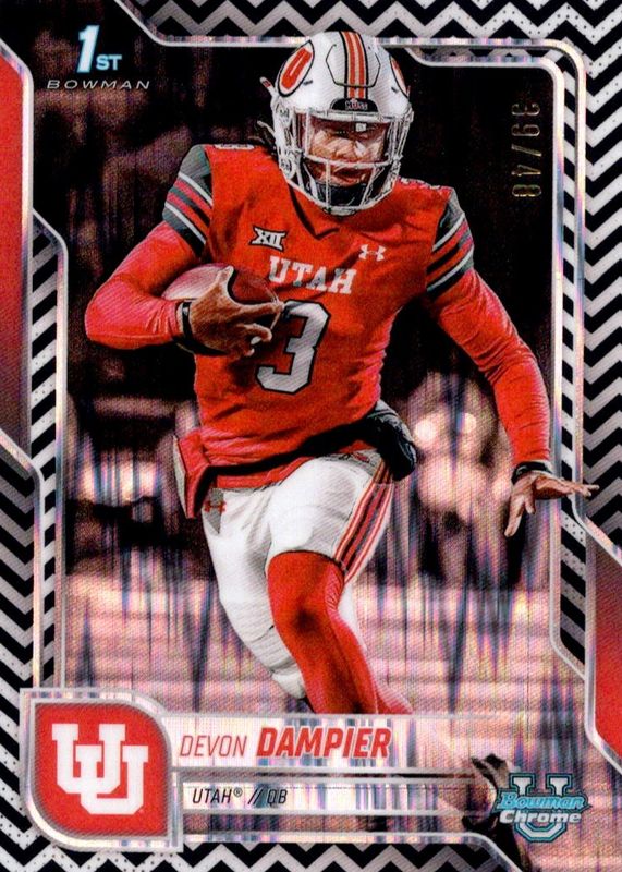 2025 Bowman Chrome University #3 Black & White Stealth Refractor /48 (1st)