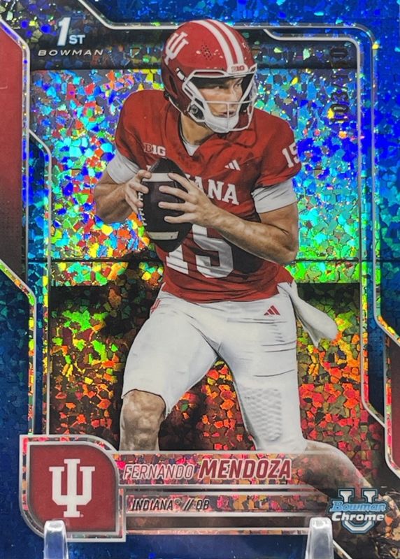 2025 Bowman Chrome University #109 Blue Mini-Diamond Refractor /150 (1st)