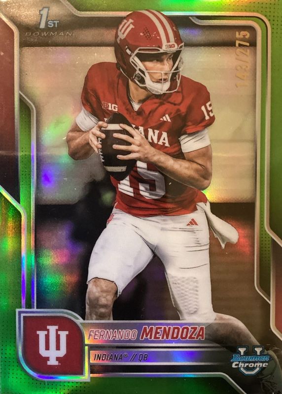 2025 Bowman Chrome University #109 Lime Green Refractor /275 (1st)