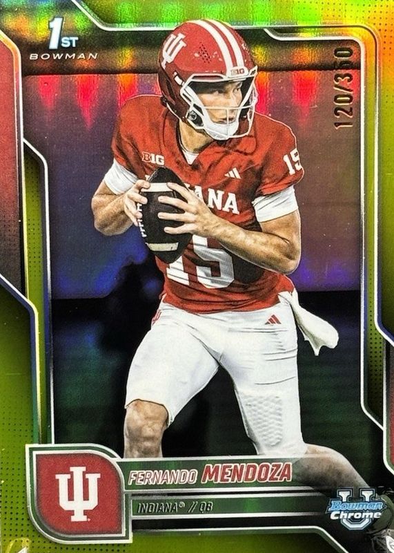 2025 Bowman Chrome University #109 Yellow Refractor /350 (1st)