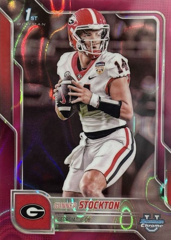 2025 Bowman Chrome University #131 Pink Lava Refractor (1st)