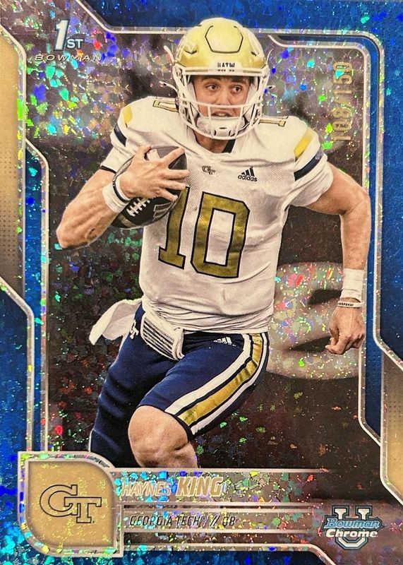 2025 Bowman Chrome University #142 Blue Mini-Diamond Refractor /150 (1st)