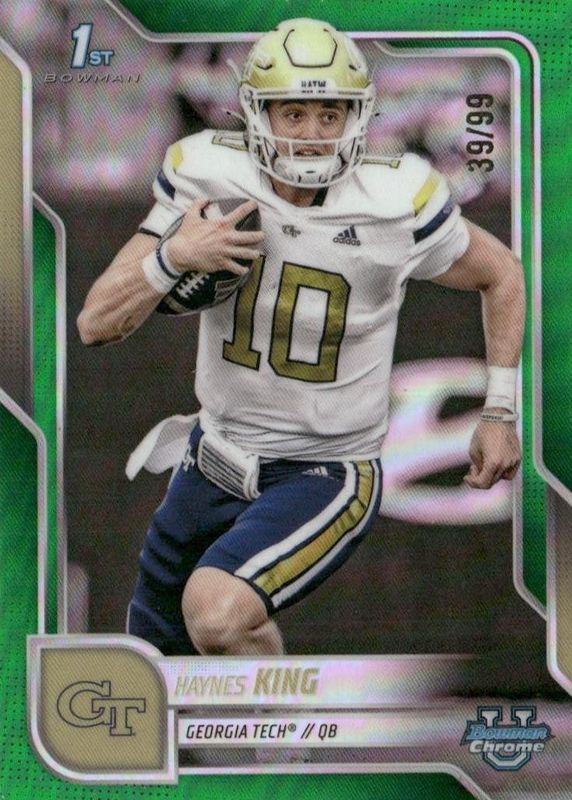 2025 Bowman Chrome University #142 Green Refractor /99 (1st)