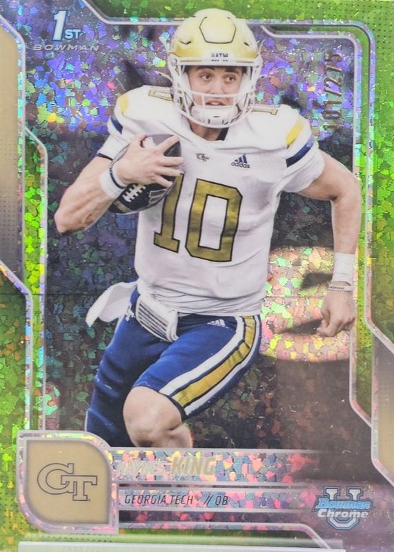 2025 Bowman Chrome University #142 Lime Green Mini-Diamond Refractor /275 (1st)