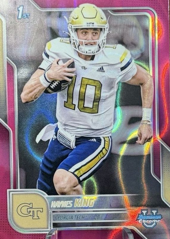 2025 Bowman Chrome University #142 Pink Lava Refractor (1st)