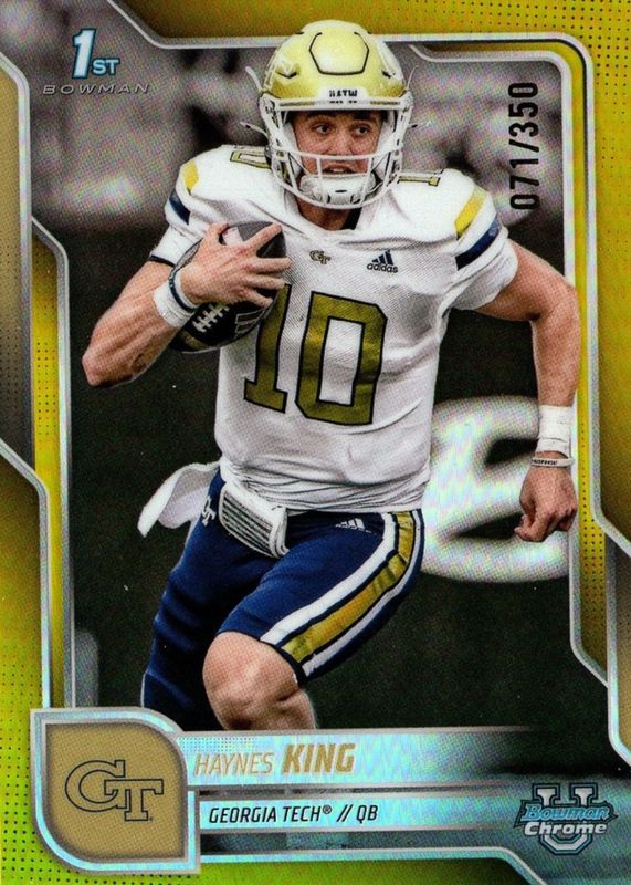 2025 Bowman Chrome University #142 Yellow Refractor /350 (1st)