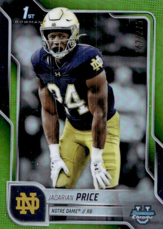 2025 Bowman Chrome University #117 Lime Green Refractor /275 (1st)