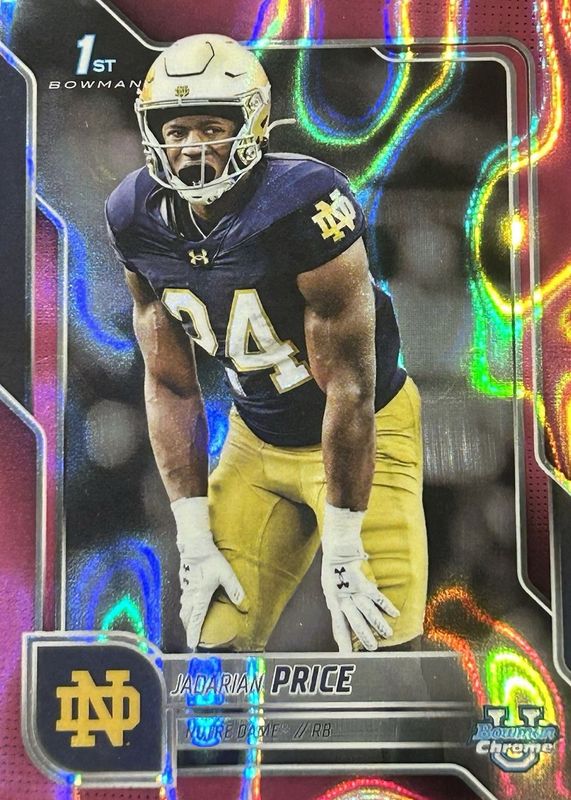 2025 Bowman Chrome University #117 Pink Lava Refractor (1st)