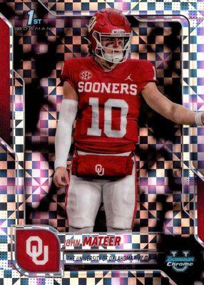 2025 Bowman Chrome University #1 X-Fractor (1st)