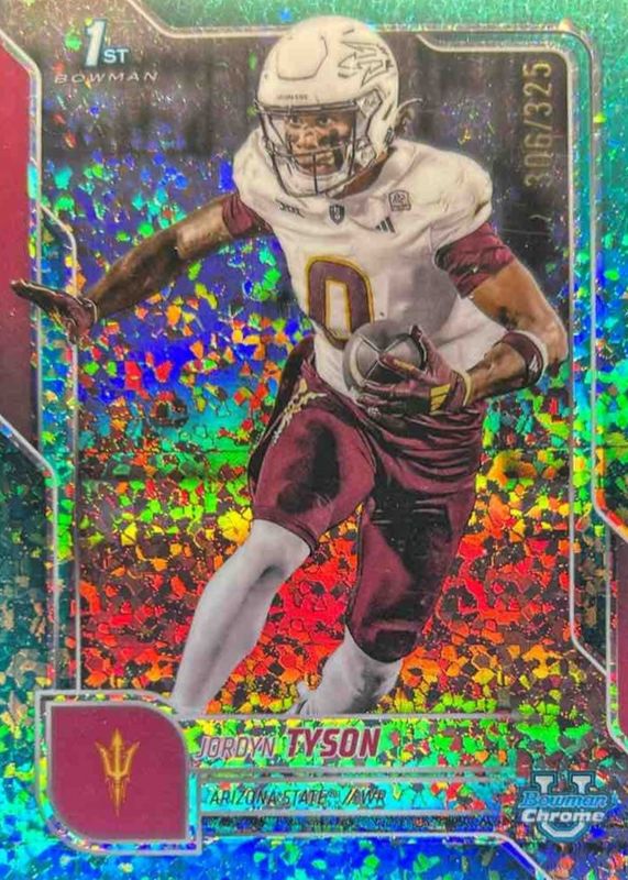 2025 Bowman Chrome University #31 Aqua Mini-Diamond Refractor /325 (1st)