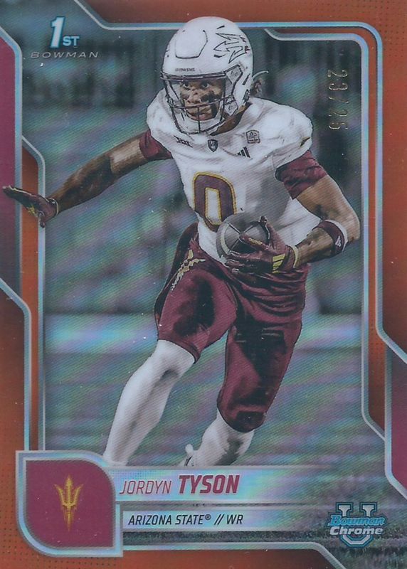 2025 Bowman Chrome University #31 Orange Refractor /25 (1st)