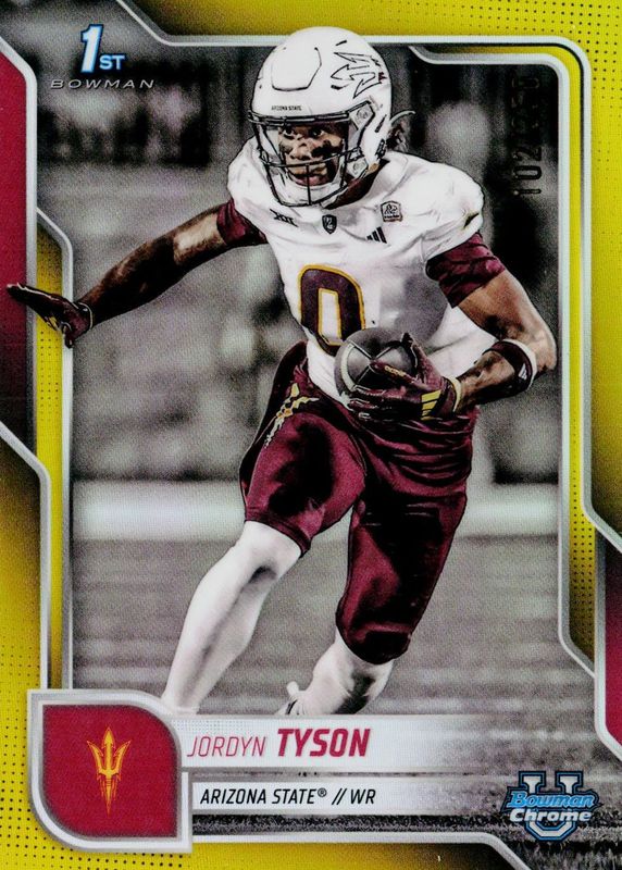 2025 Bowman Chrome University #31 Yellow Refractor /350 (1st)