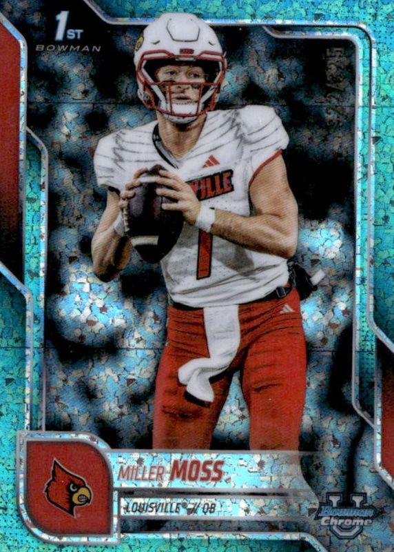 2025 Bowman Chrome University #141 Aqua Mini-Diamond Refractor /325 (1st)