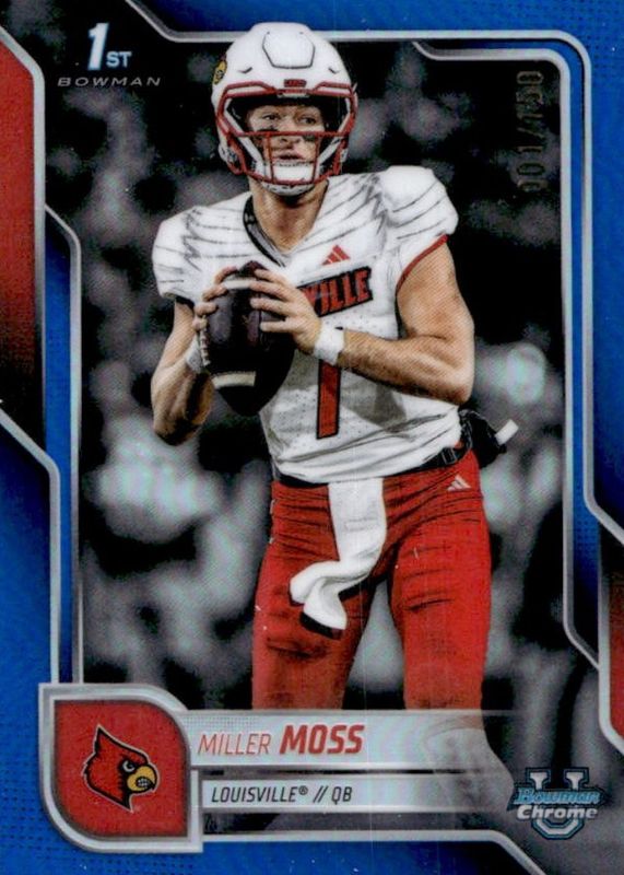 2025 Bowman Chrome University #141 Blue Refractor /150 (1st)