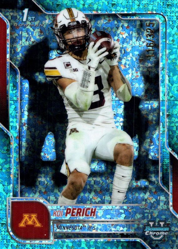 2025 Bowman Chrome University #116 Aqua Mini-Diamond Refractor /325 (1st)