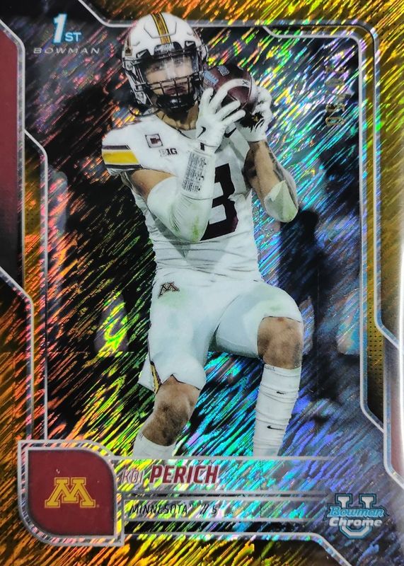 2025 Bowman Chrome University #116 Gold Shimmer Refractor /50 (1st)