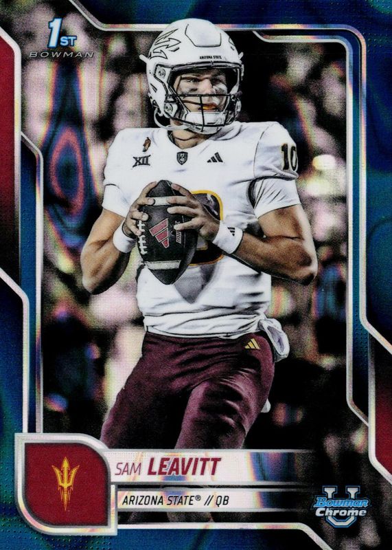 2025 Bowman Chrome University #195 Teal Lava Refractor (1st)