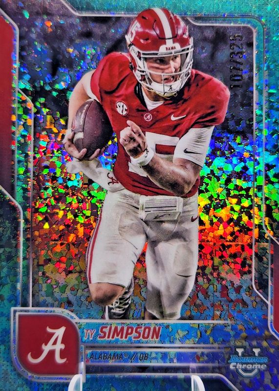 2025 Bowman Chrome University #151 Aqua Mini-Diamond Refractor /325