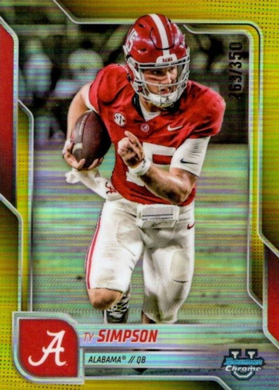 2025 Bowman Chrome University #151 Yellow Refractor /350