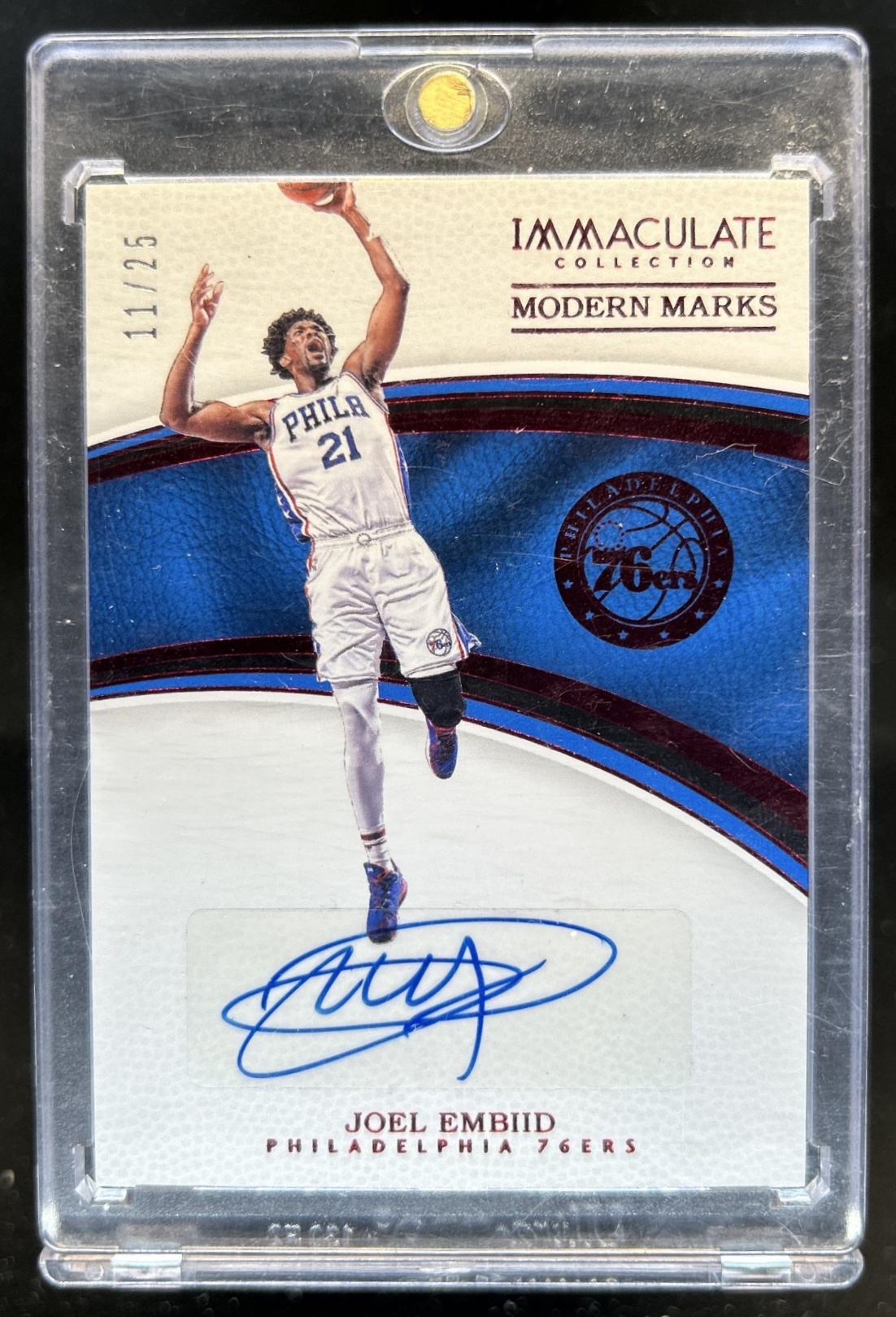 Joel Embiid 2016 Immaculate #MM-JEM Modern Marks - Red /25 Price