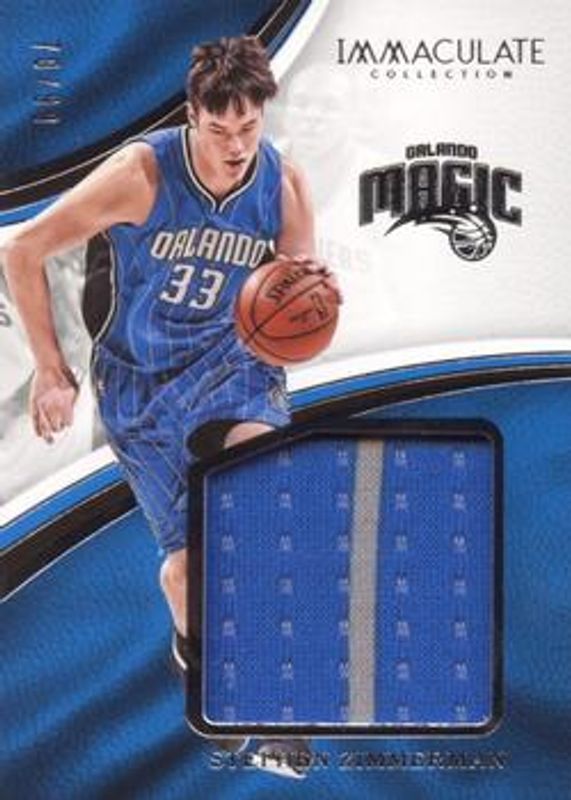 Stephen Zimmerman 2016 Immaculate #SM-SZM Standout - Materials /99 Rookie RAW