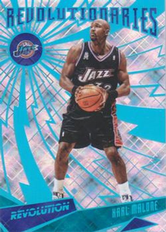 Karl Malone 2016 Revolution #12 Revolutionaries - Cosmic /100 RAW