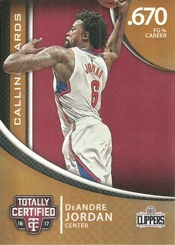 DeAndre Jordan 2016 Totally Certified #8 Calling Cards Mirror /25 Price ...
