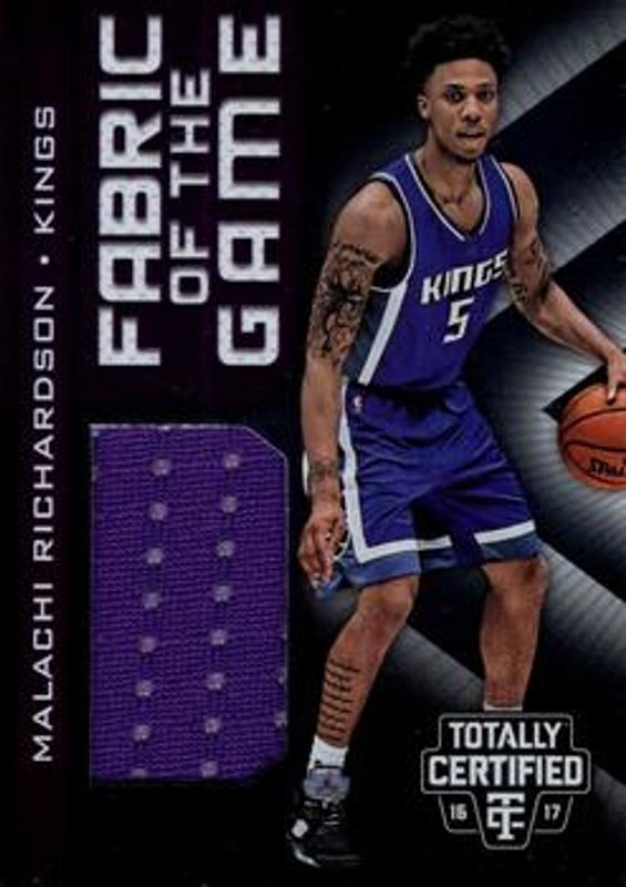 Malachi Richardson 2016 Totally Certified #3 Fabric of the Game Rookies RAW