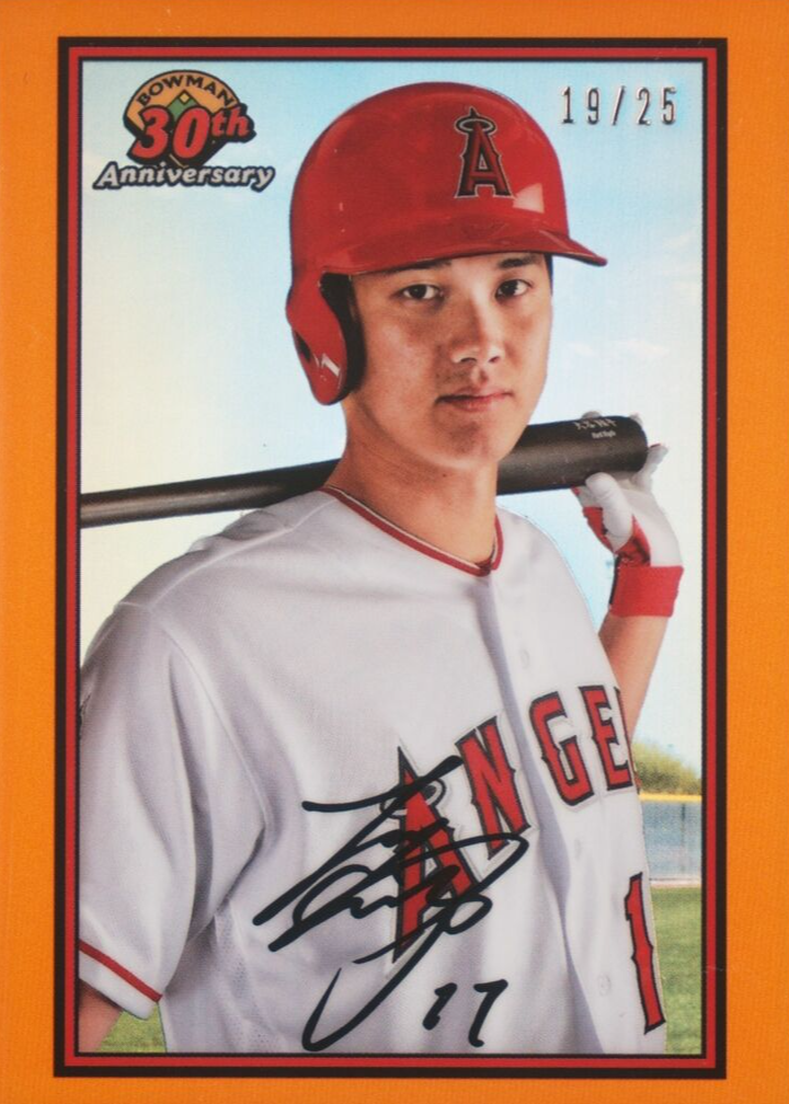 Shohei Ohtani 2019 Bowman #B30-SO 30th Anniversary Chrome - Orange