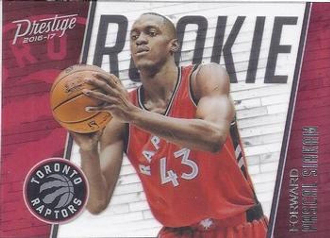 Pascal Siakam 2016 Prestige #21 Acetate Rookies RAW