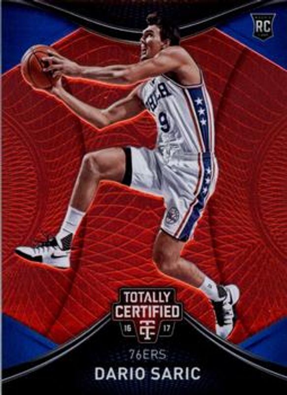 Dario Saric 2016 Totally Certified #138 Red /199 Rookie RAW
